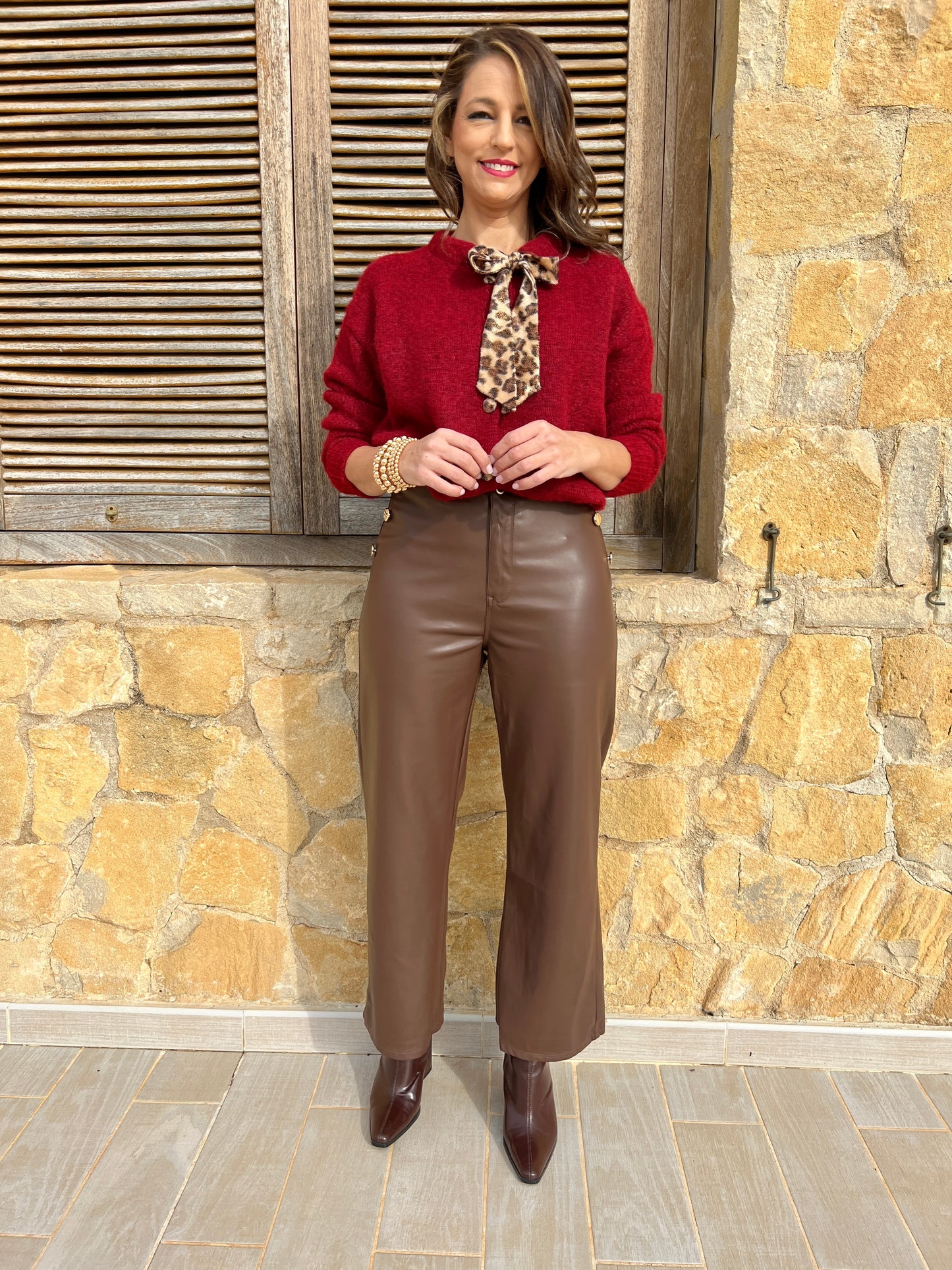 Pantalon Sara Marrón