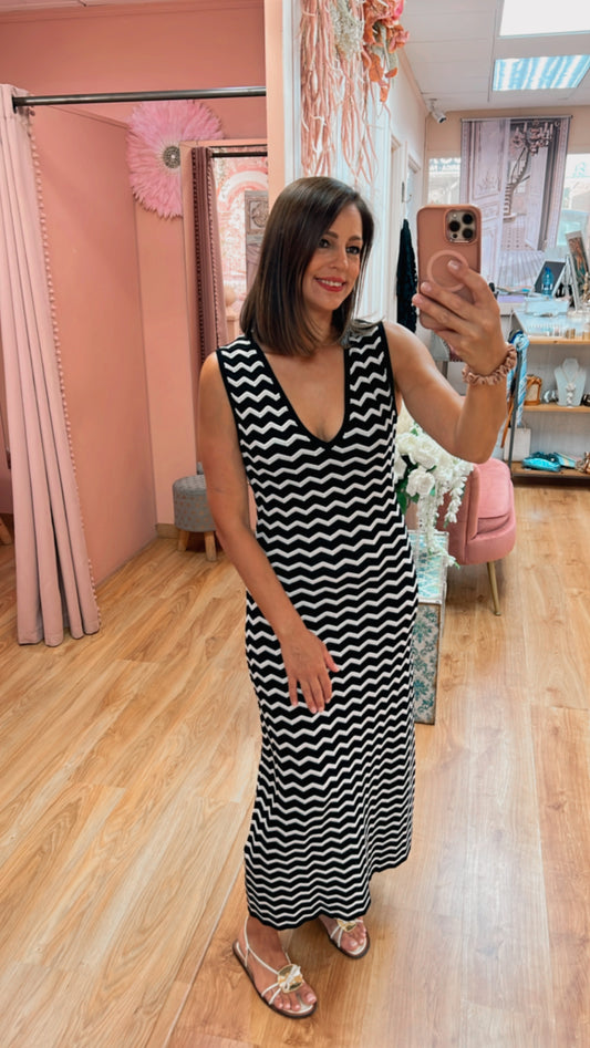Vestido zig zag